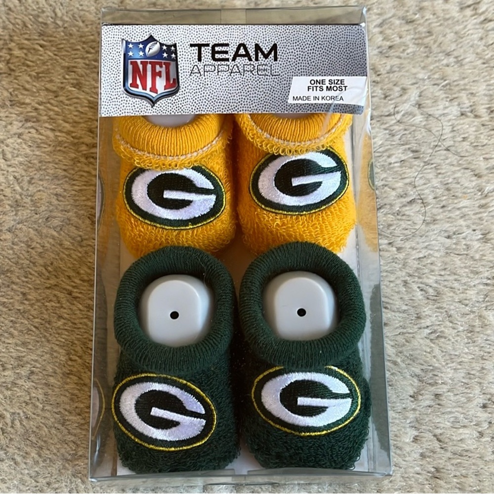 NFL Greenbay Packers Baby Booties